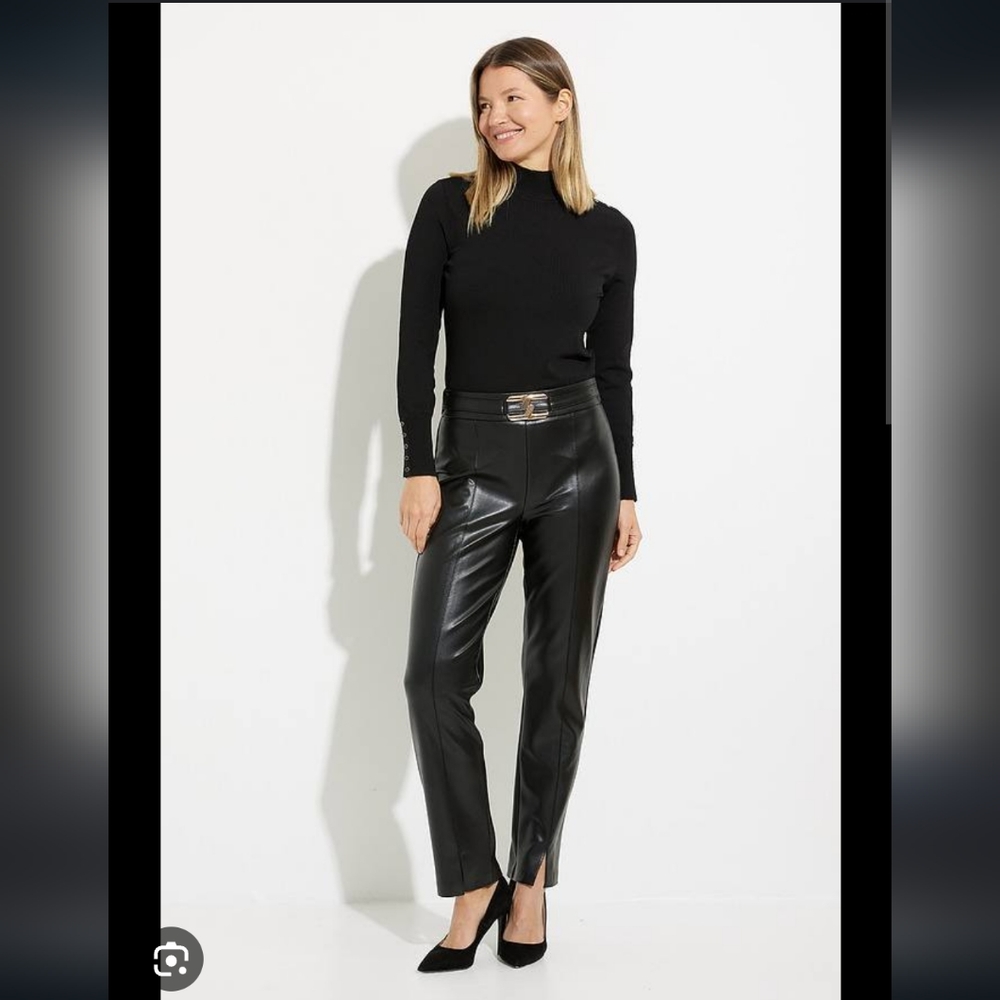 Joseph Ribkoff faux leather pants. Size 12